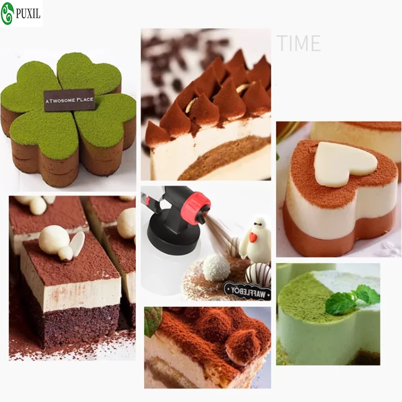 Sandblasting machine baking chocolate French West Point mousse birthday cake small household spray cream dessert spray gun