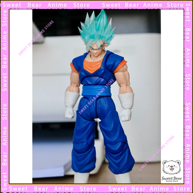 نونو مخصص لعبة دراغون بول فيجيتو SSJ الأبيض الله/الغريزة الترا/SSB الشعر والوجه اكسسوارات مجموعة عمل الشكل SHF أنيمي نموذج اللعب #2