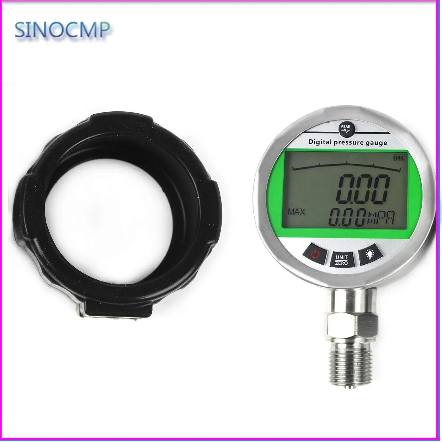 Digital Pressure Gauge 80MPA-16MPA Water Pressure With NPT1/4 G1/2 Interface Accuracy Backlight Hydraulic Gas 1 Year Warranty