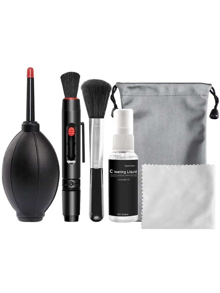 6 in 1 DSLR Lens Camera Cleaner Kit Digital Camera Sensor Cleaning Kit SLR DV Cameras Clean Set for SONY Fujifilm Nikon Canon