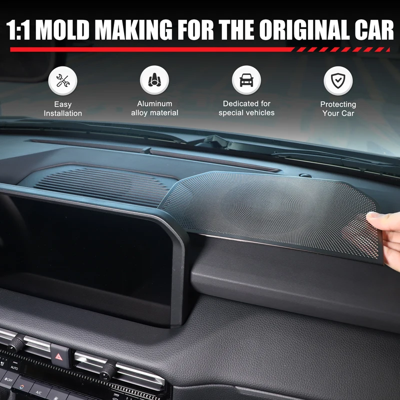

For Toyota Land Cruiser Prado 250 LC250 2024-2025 Car Center Console Dashboard Speaker Cover Trim Interior Car Accessories