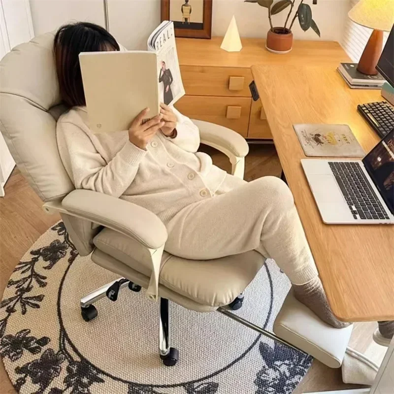 

Backrest Nordic Computer Office Chair Modern Study Reclining Office Chair Leisure Lifting and Rotatable Gaming Furniture