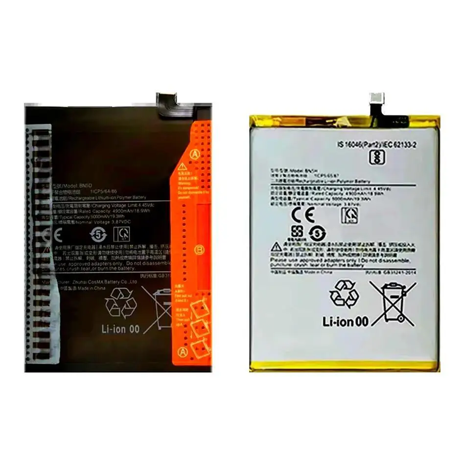 

Mobile Phone Battery Long-Lasting BN5D BN5H 5000Mah 5G Pro 4G