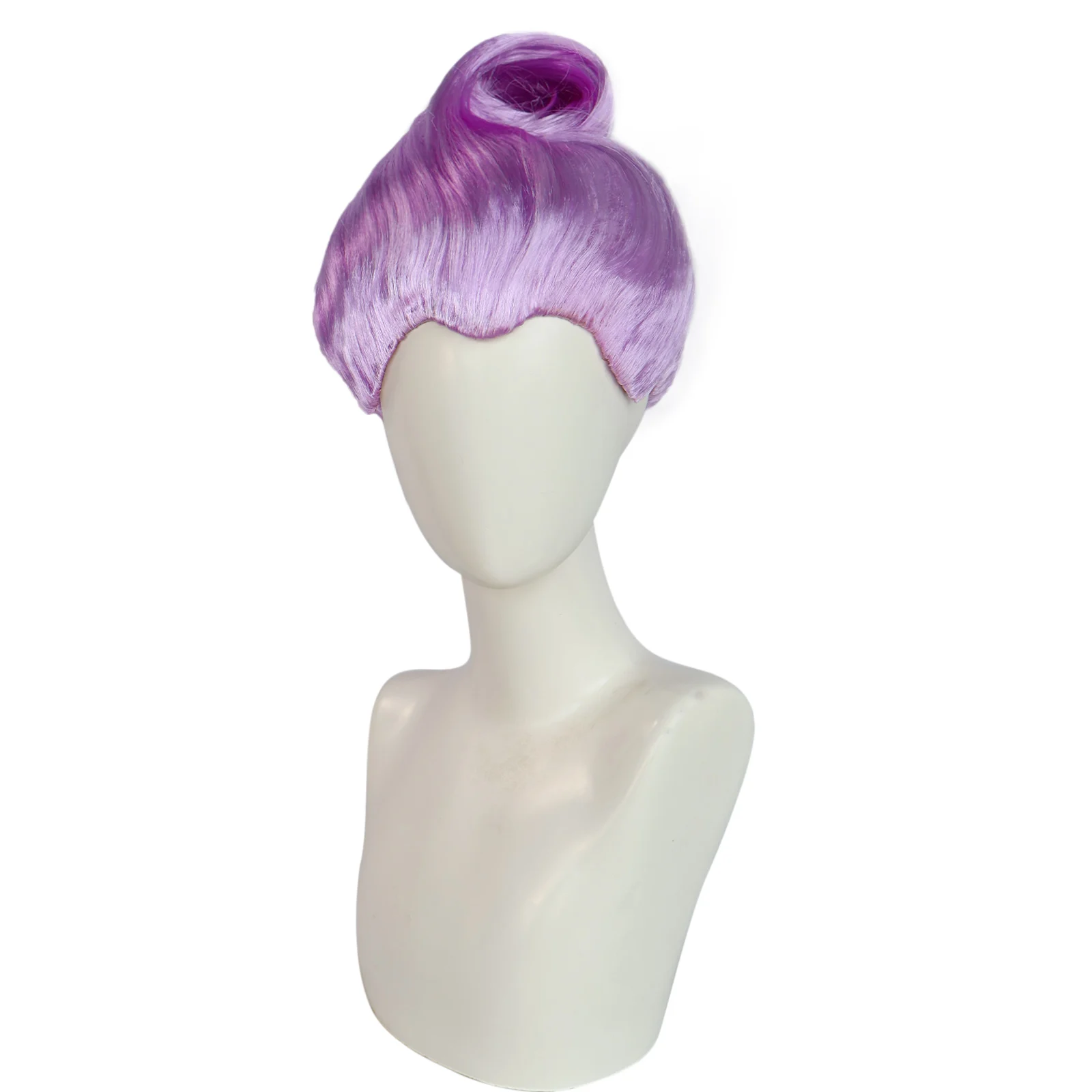 Light purple godmother cosplay wig, fairy godmother cosplay hairstyle, suitable for Halloween Christmas theme party costumes