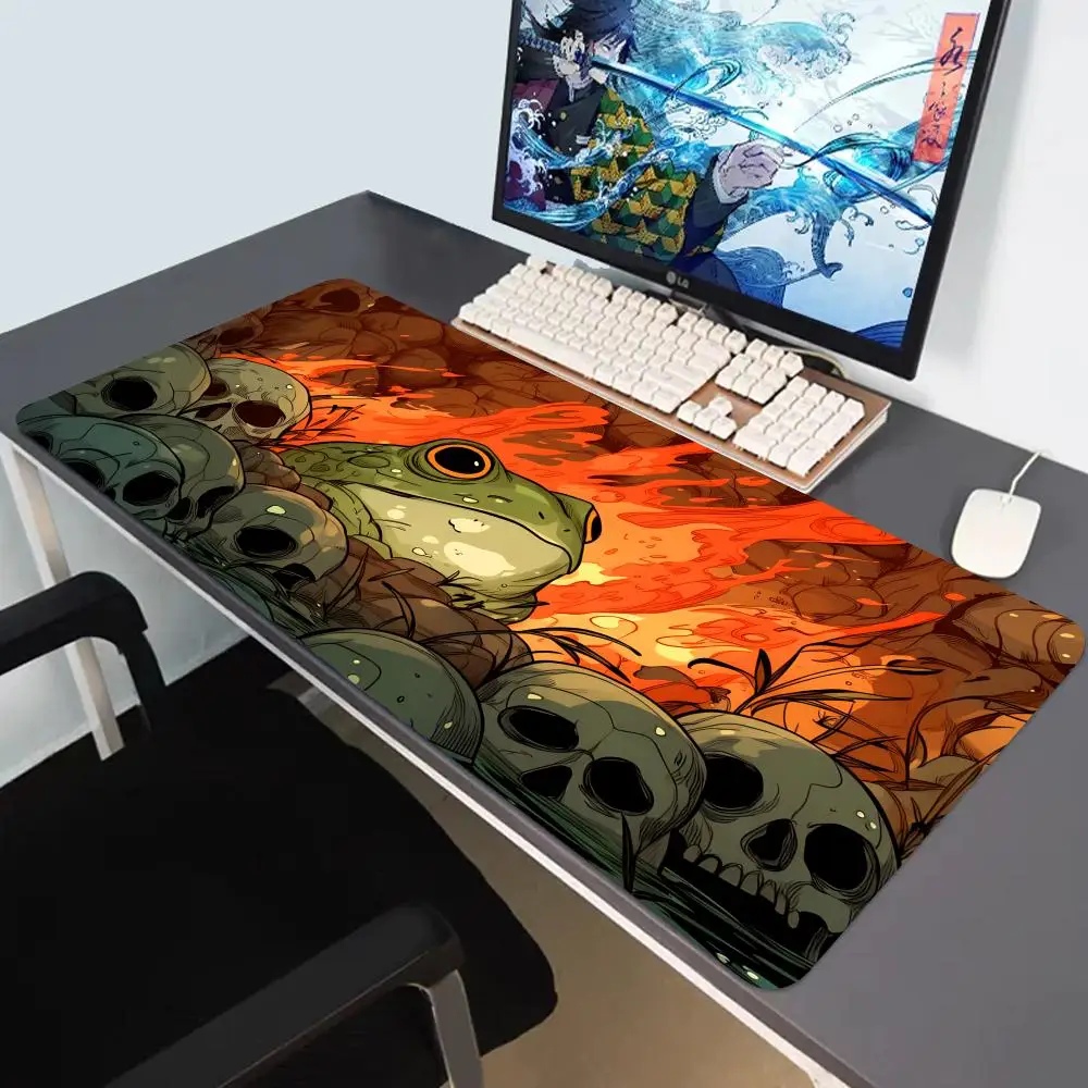 

HYBXAXC Mysterious Frog Alchemy MTG Playmat Magic Card Mat with Stitched Edge Durable Tabletop playmat Board Game Mat for TCG