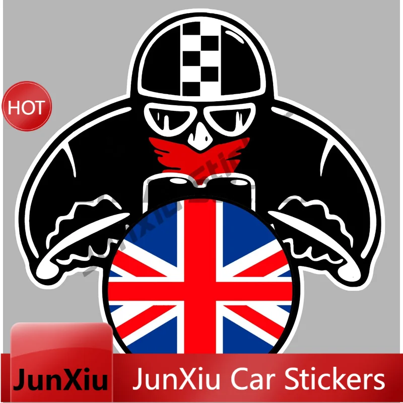 Drapeau Racer Motard Uk Biker Moto Creative Vinyl Decal Waterproof Car Sticker For Bumper Window Auto Decoration