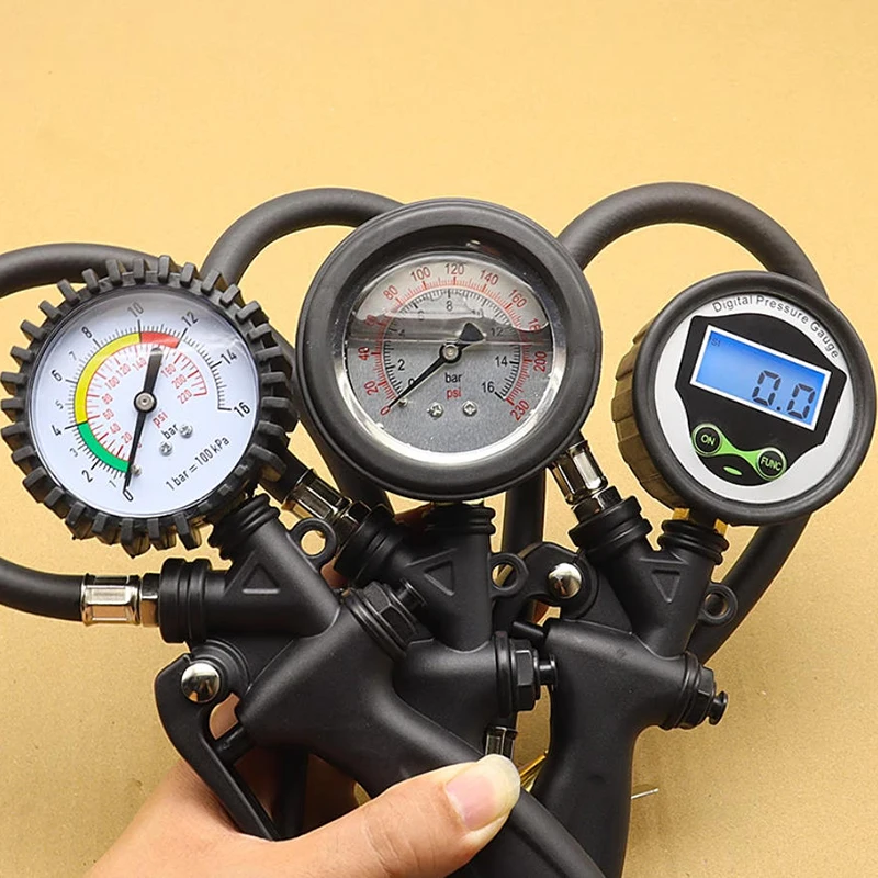 

High precision tire pressure gauge automotive tire pressure detector electronic digital display inflation and deflation