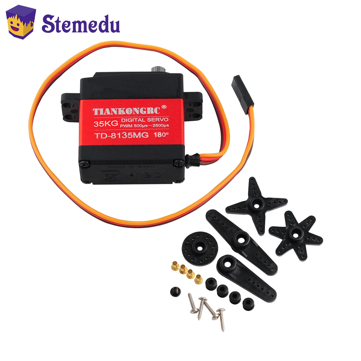 35KG High Torque Digital Servo TD-8135MG Metal Gear Waterproof 180/270/360 Degree Continuous Rotation for RC Car Model Robot Arm