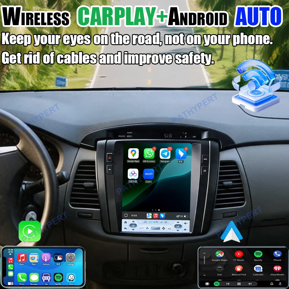 Android 15 Wireless Carplay AutoRadio 9.7
