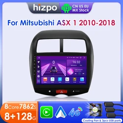 Hizpo Car Radio for Mitsubishi ASX 1 2010 - 2018 Multimedia Video Player Navi GPS 2din Android 13 CarPlay Autoradio BT 8GB+128GB