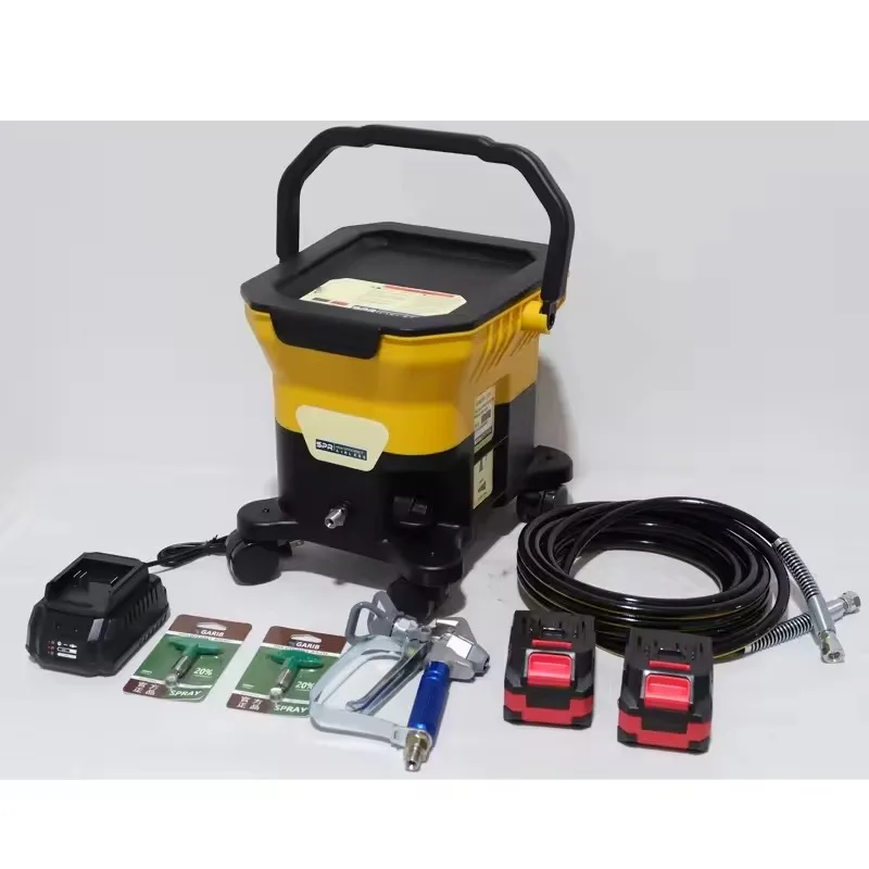 New Convenient 21V Lithium Battery High Voltage Airless Spray Machine Portable Paint Spray Gun For Coating