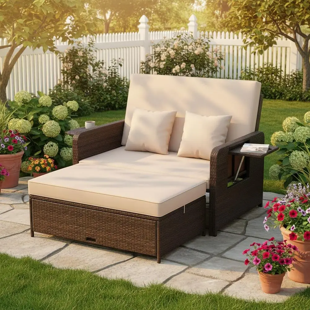 Patio Rattan Daybed…