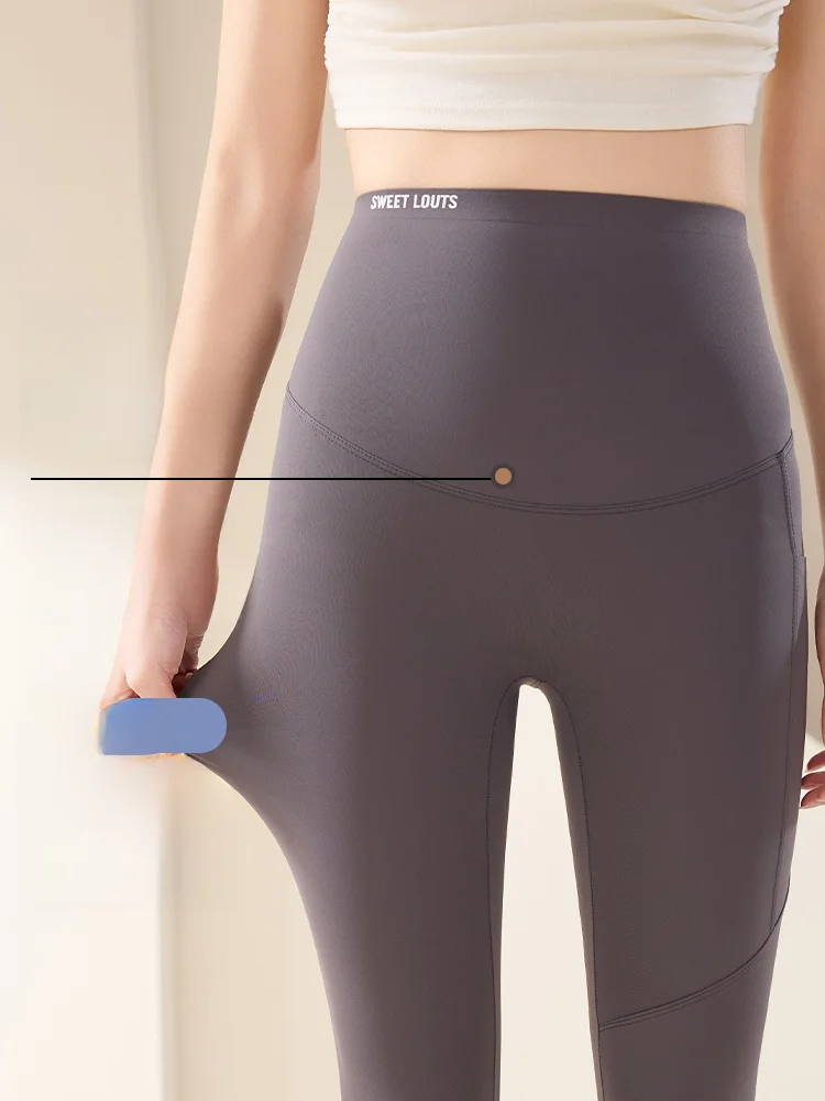 ハイウエストヨガパンツ、夏用、スキンデザイン、スリム、ラインが目立たない、快適なフィット感、女性用パンツ