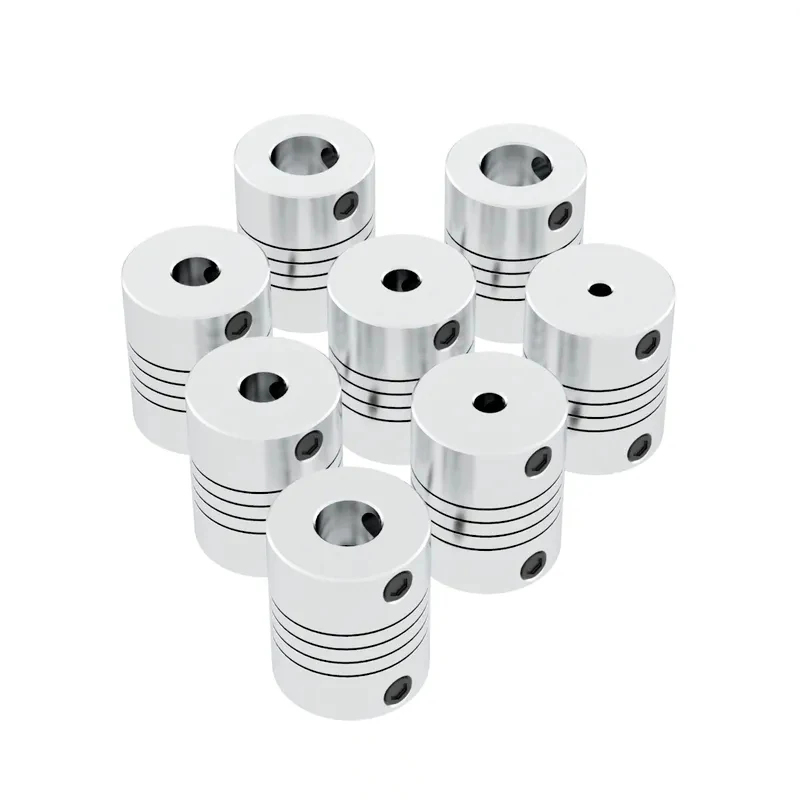 D19L25 3mm 4mm 5mm 6mm 6.35mm 8mm Aluminum Z Axis Coupler Servo Articulated Quick Coupling Motor Shaft Direction Flexible 3D