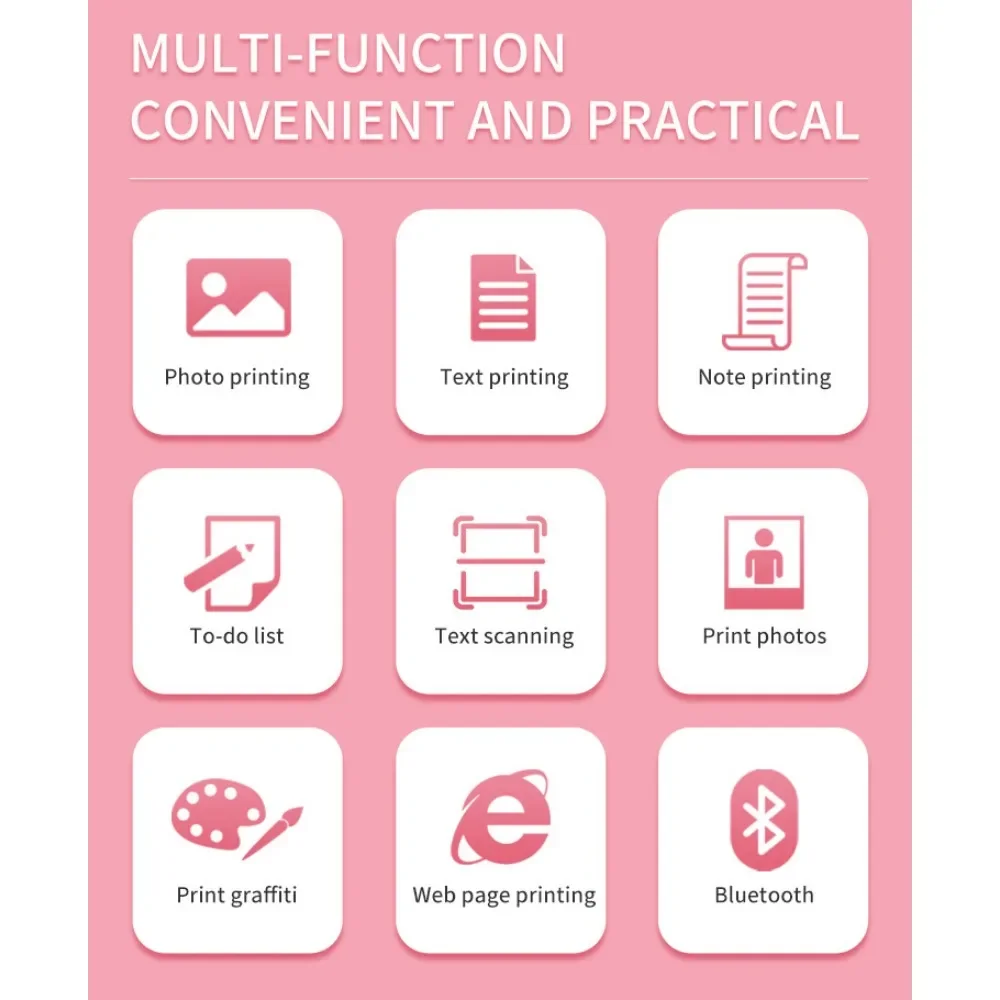 2023 Newest Products Portable Thermal Sticker Printer 7 LED Color Light RGB Thermal Printing Wireless Picture Label Printer