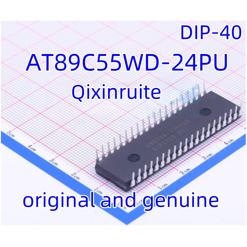 Qixinruite Brand new original AT89C55WD-24PU DIP-40 microcontroller chip integrated circuit IC