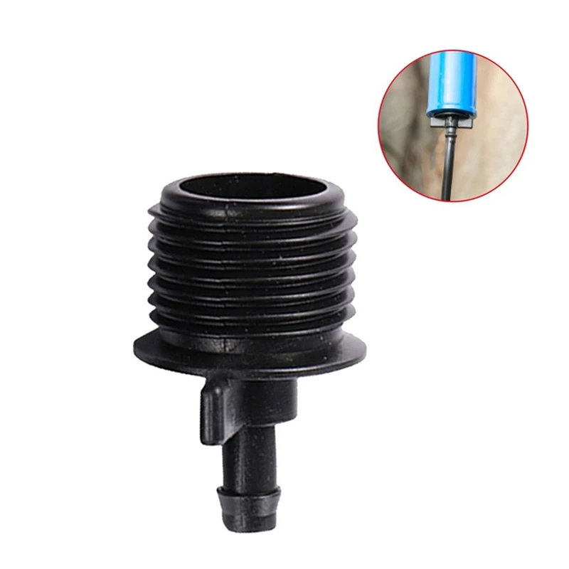 Single Hook 4 Points External Thread Black Connector Garden Irrigation Internal Thread Interface Sprinkler Connector