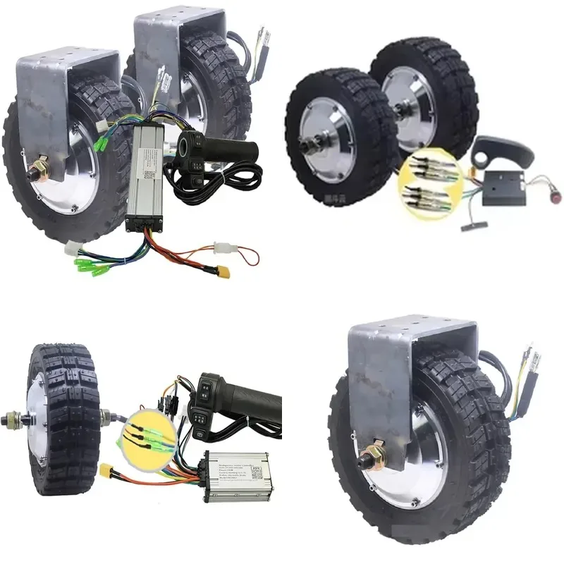 2 Pack 8 Inch Toothed DC Brushless Hub Motor Low Speed High Torque for Robot Dining Car Tool Track