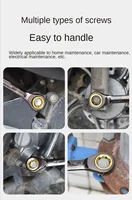 Universal Adjustable Torx Wrench 8-22mm Ratchet Spanner for Bicycle Motorcycle Car Repair Mechanical Tool 6