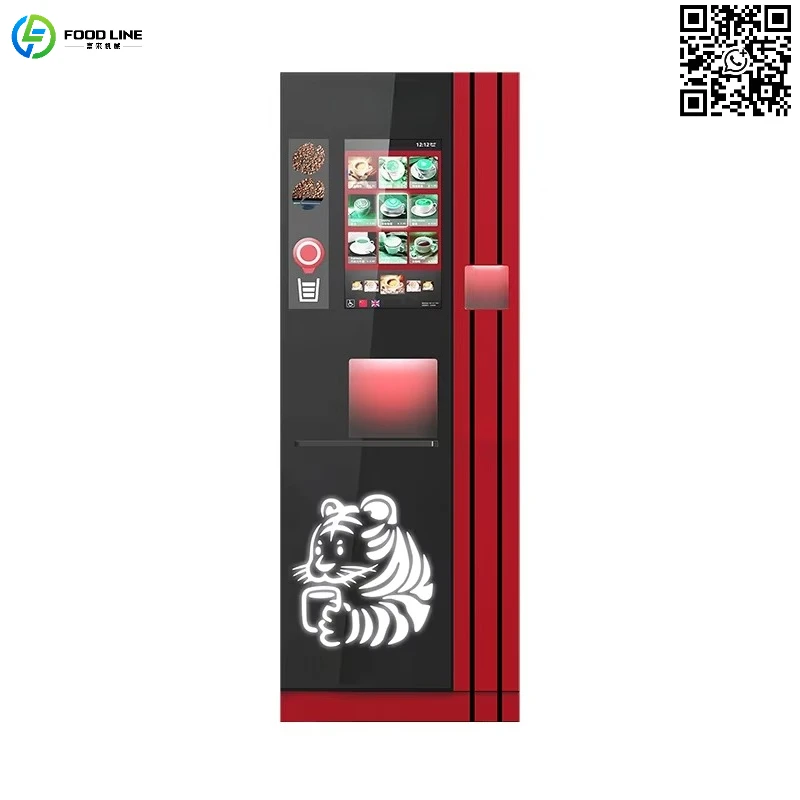 Customized New Smart Robot  Vending Machine Bubble Tea Coffee Robot Vending Machine