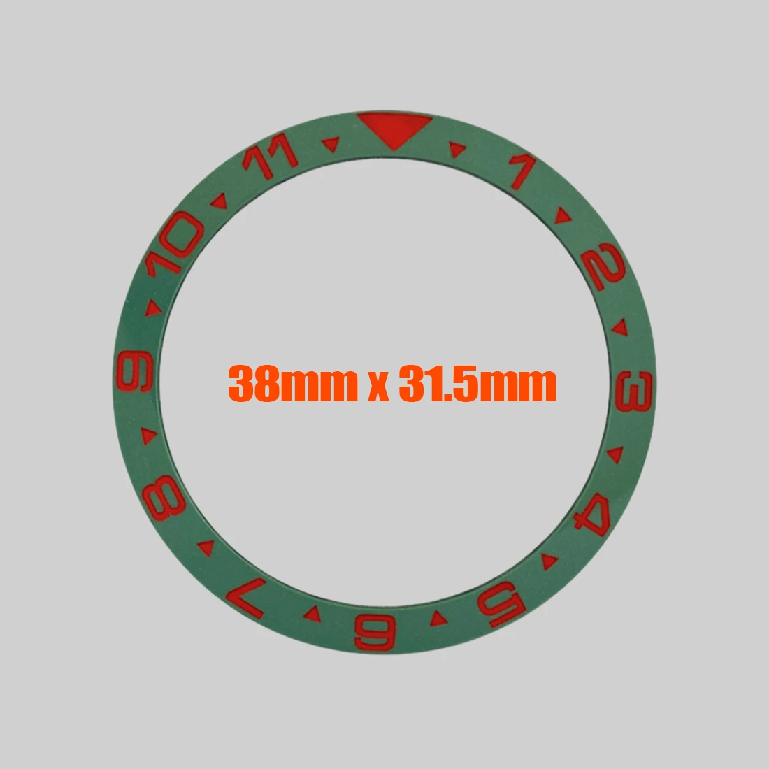 38X31.5Mm Platte Keramische Bezel Insert Skx007 Bezel Ring Geschikt Voor Skx007 Skx009 Srpd Horloge Case Nh35 Case Keramische Bezel Insert