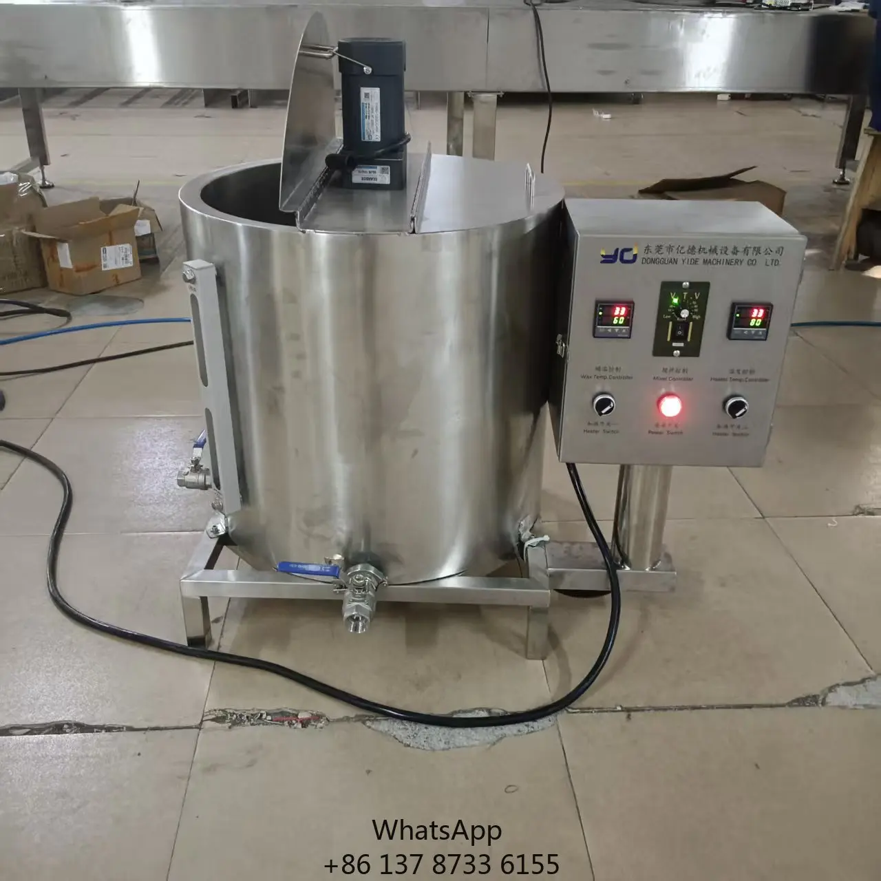 50 Liter 1000W Wax Melting Tank With Dimensions 200x150x160 75kg Weight 1 Year Warranty Guangdong Origin