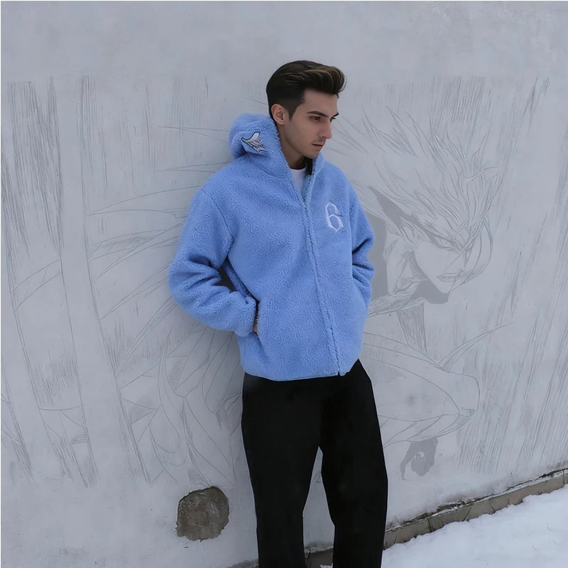 

Gothic Harajuku Retro Punk Ins Style Digital Printed Zipper Hoodie, Polar Fleece Hoodie, Autumn and Winter Unisex Y2k Clothing