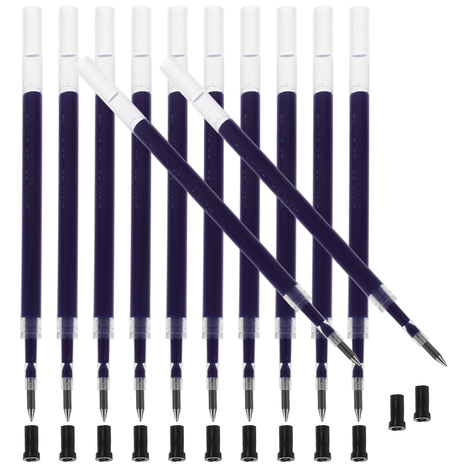 

20 шт., нейтральные стержни для ручек пресс-типа, пластиковые стержни, сменные стержни, офисные учебные принадлежности, сменные стержни для шариковой ручки для гладкого письма