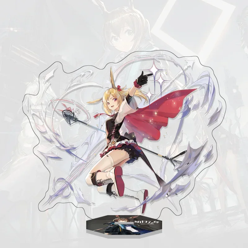 Anime arknights jogos figura suzuran sora croissant estelle acrílico suporte mesa figuras de ação modelo placa coleção adereços presentes