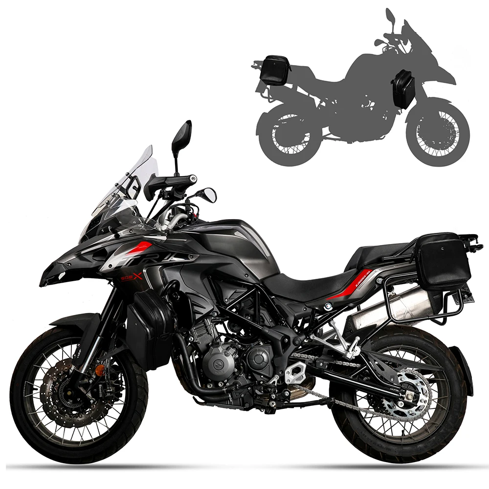 Rhinowalk Waterproof Motorcycle Bag PU Moto Side Saddle Bag Tool Kit Motorbike SideTool Bag Outdoor Luggage Bumper Motor Pack