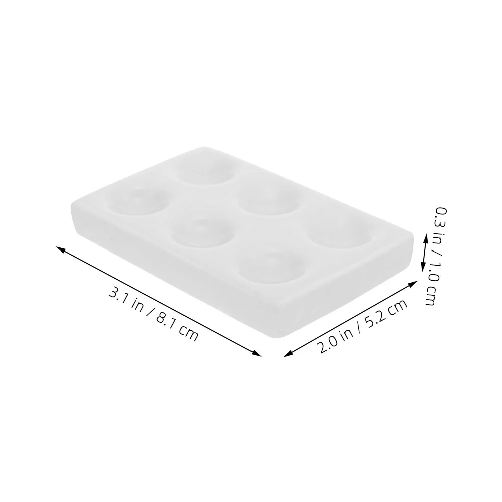 2 Pcs Experiment Board Porcelain Reaction Plate Ceramic Spot for Chemical Testing Laboratory Scientific