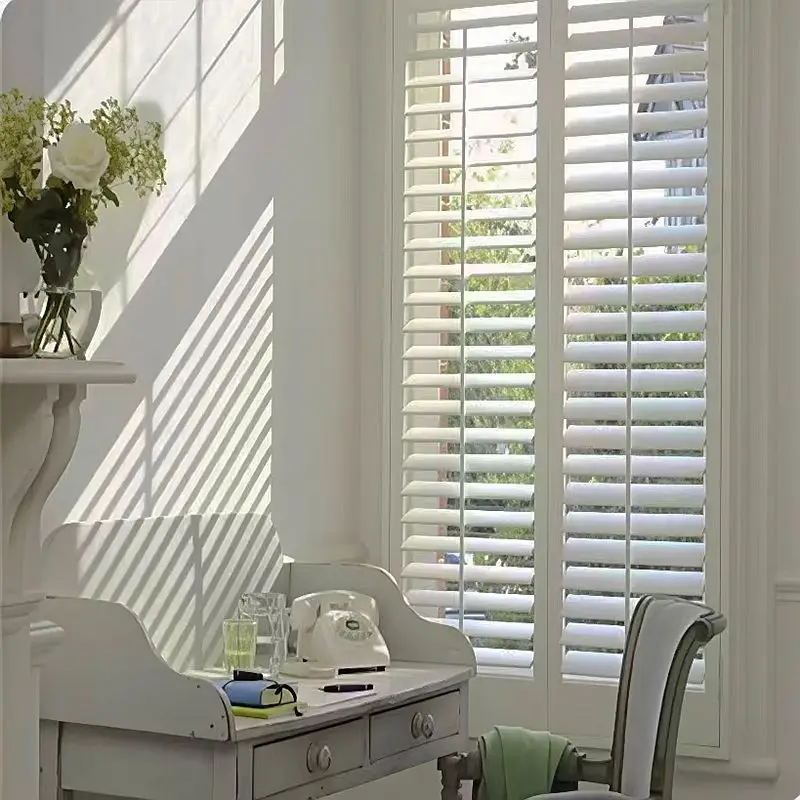 

Custom Horizontal Multiple Color Options Wood Plantation Shutters Pvc Window Shutters Interior Easy DIY Installation For Window