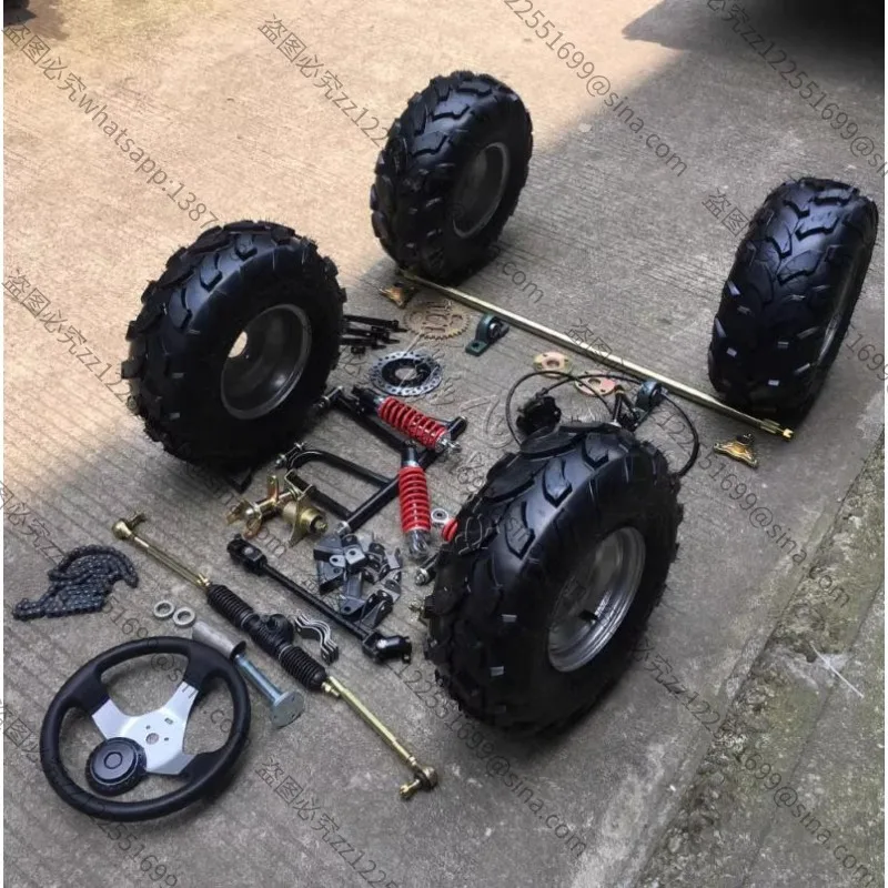 Suitable for Self-made Kart Accessories, Four-wheel Off-road Steel Pipe Modified Frame, Front and Rear Suspension Steering,
