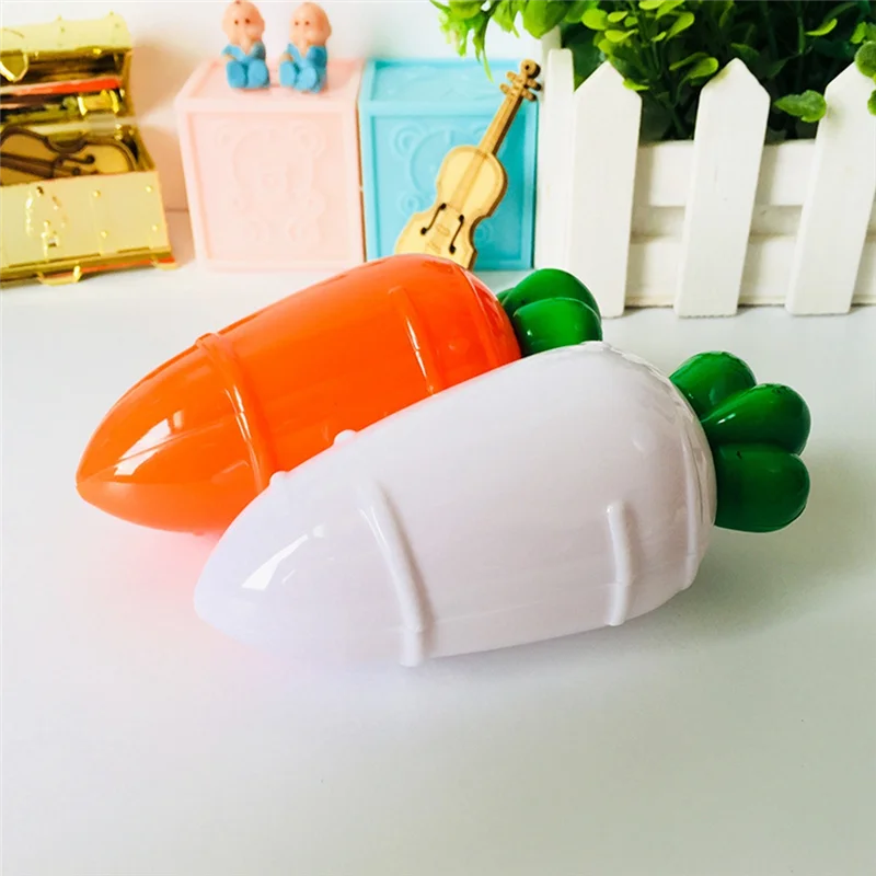 A59E-5Pcs صندوق حلوى الجزر البلاستيكي الشفاف لعيد الفصح ديكورات صندوق هدايا عيد الفصح الإبداعية #3