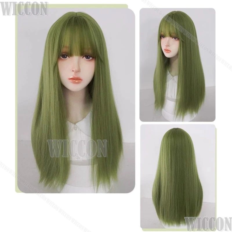 Nikki Forest Suit Game Infinity Nikki Cosplay Costume Green Lolita Dress Green 60cm Wig Explorer Girl Women Holloween Customized