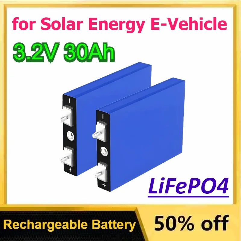 

3.2V 30ah LiFePO4 Discharge 5C Aluminum Shell Battery for Solar Energy Electric Vehicle Energy Storage Battery DIY Package