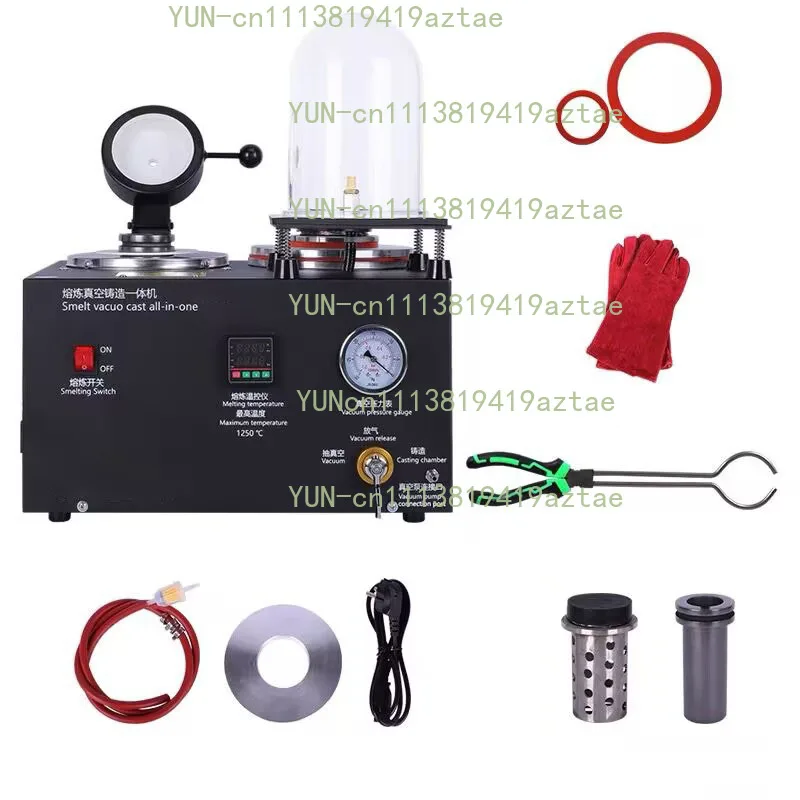 1-3kg Three in One Jewelry Casting Machine Vacuum Melting Equipment Refined Precious Metal Jewelry Casting Tools 220V/110V 1800W
