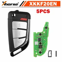 5 unids/lote XHORSE XKKF20EN llave remota estilo cuchillo para VVDI VVDI2 herramienta clave versión en inglés