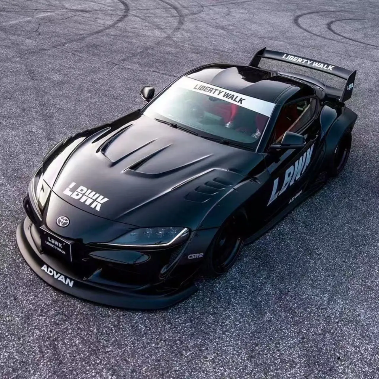 For Toyota GR Supra A90 A91 Mk5 Bonnet Hood Car Accessories Carbon Bonnet Engine Cover FRP 2019+ LB Style Hood Carbon Fiber - view 2