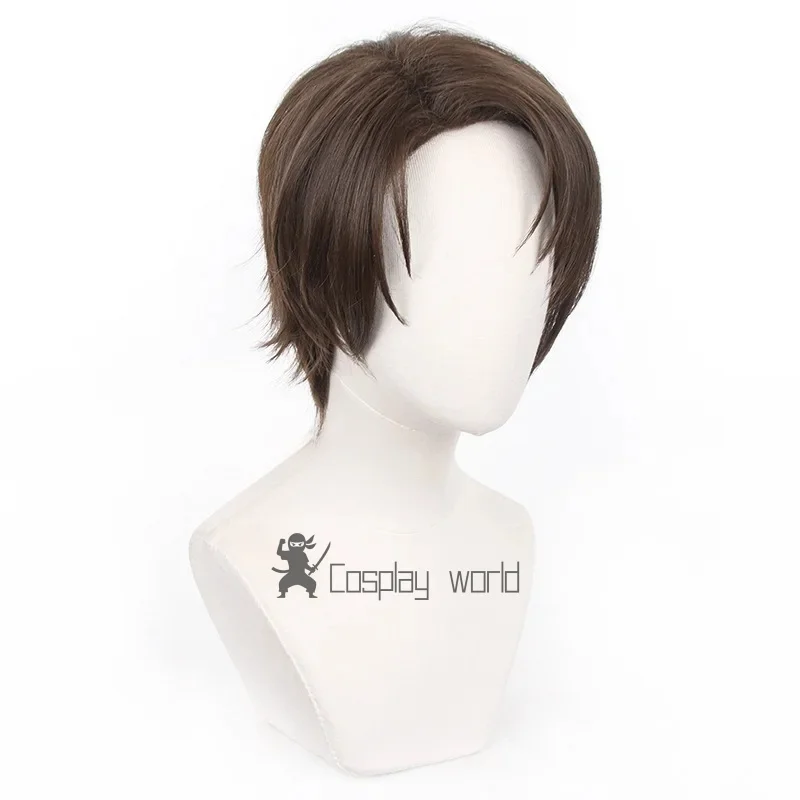 Parrucca Anime Yukimiya Kenyuu 30 cm corta blu serratura parrucche cosplay capelli sintetici parrucca festa di Halloween + berretto per parrucca