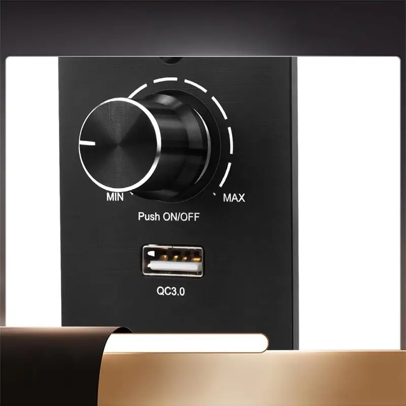 

N35R-DC 12-24 В светодиодный диммер ШИМ, 3-проводной диммер для светодиодных ламп с быстрой зарядкой через USB QC 3.0 для автофургонов, лодок, грузовиков