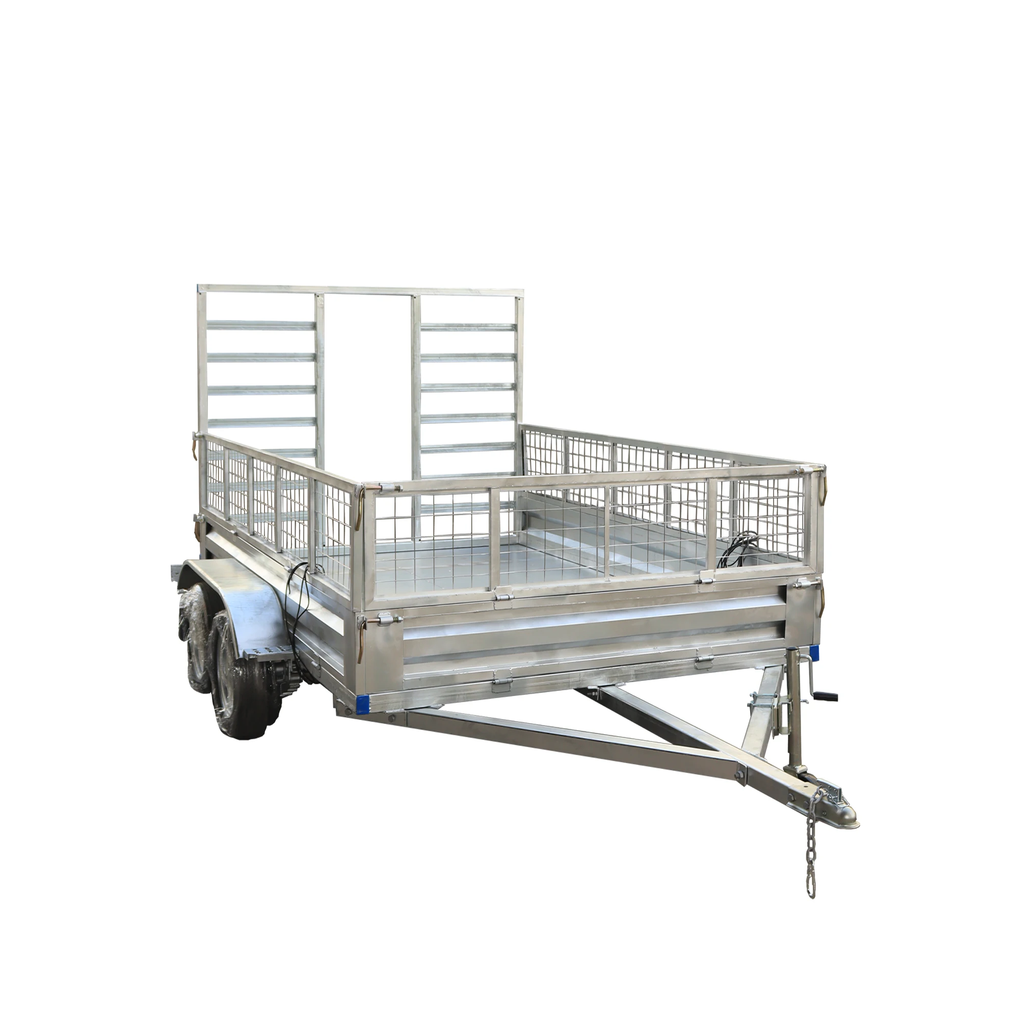 

2025Box Trailer With Cage, Tipper and Rack New Hot Dipped Galvanized Farm/truck/utility/small Car Trailer