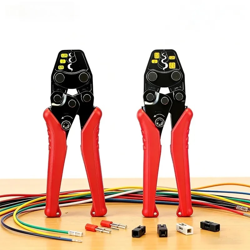 Terminal Crimping Pliers Ratchet Fast Labor Saving Electrical Wiring Copper Wire Nose Terminal Tool Professional Grade
