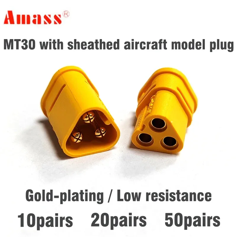 Amass MT30 Connectors Plug with with Cover Male Female Bullet Connectors For RC Lipo Battery RC Quadcopter Multicopter Toy DIY