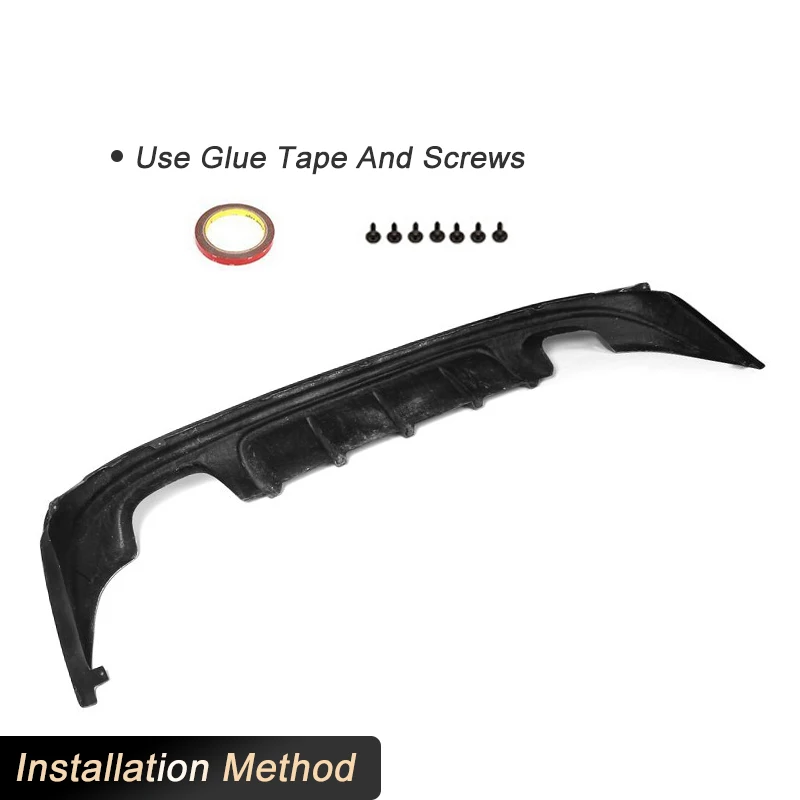 Alerón de labio difusor de parachoques trasero de fibra de carbono/FRP para Lexus IS ISF Sedan 4 puertas IS200T IS250 IS300 IS350 13-16 cuatro