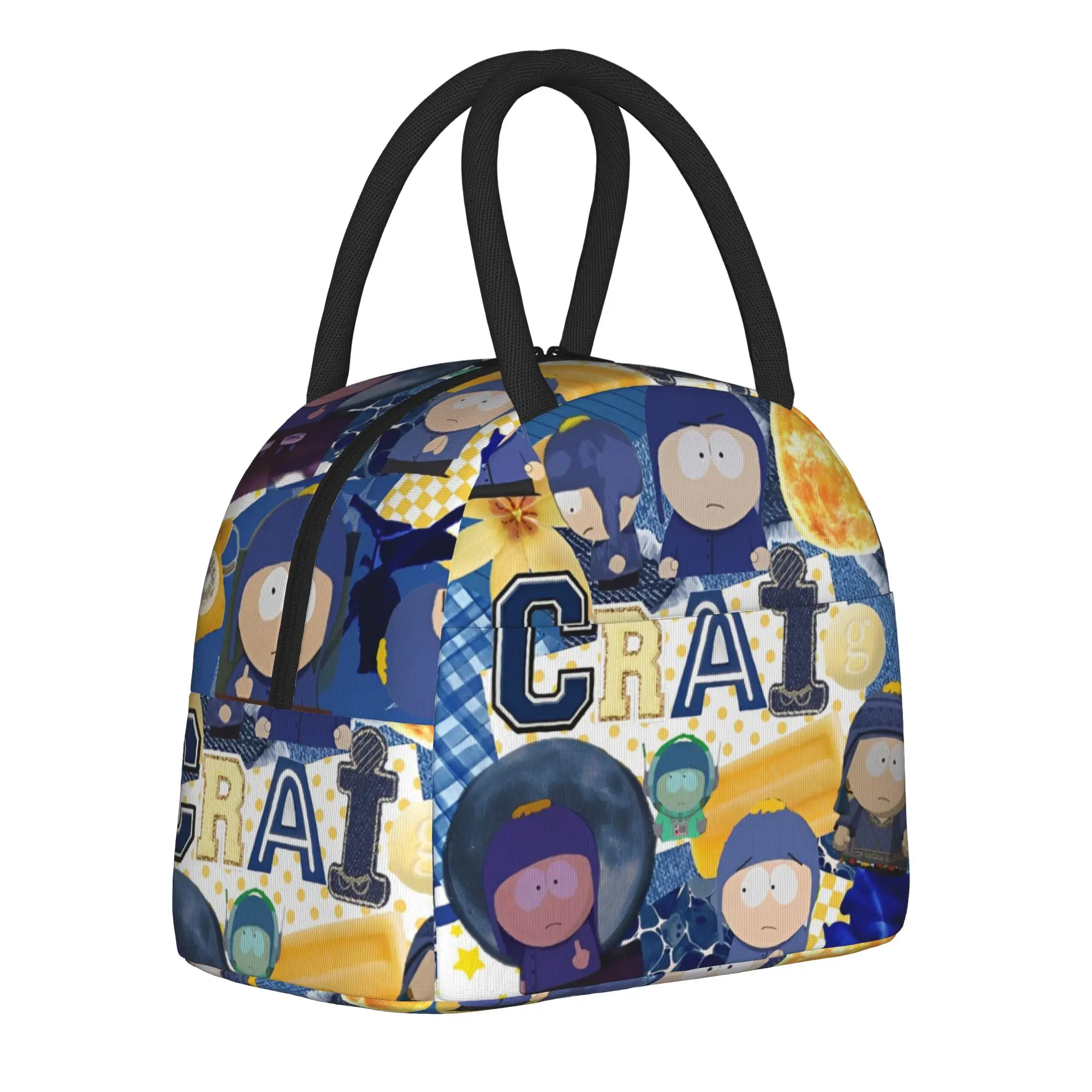 Bolsa térmica para el almuerzo Souths Parks, aislada, a prueba de fugas, con diseño de Craig Tucker, para llevar comida, para oficina, picnic, bolsa de mano para alimentos