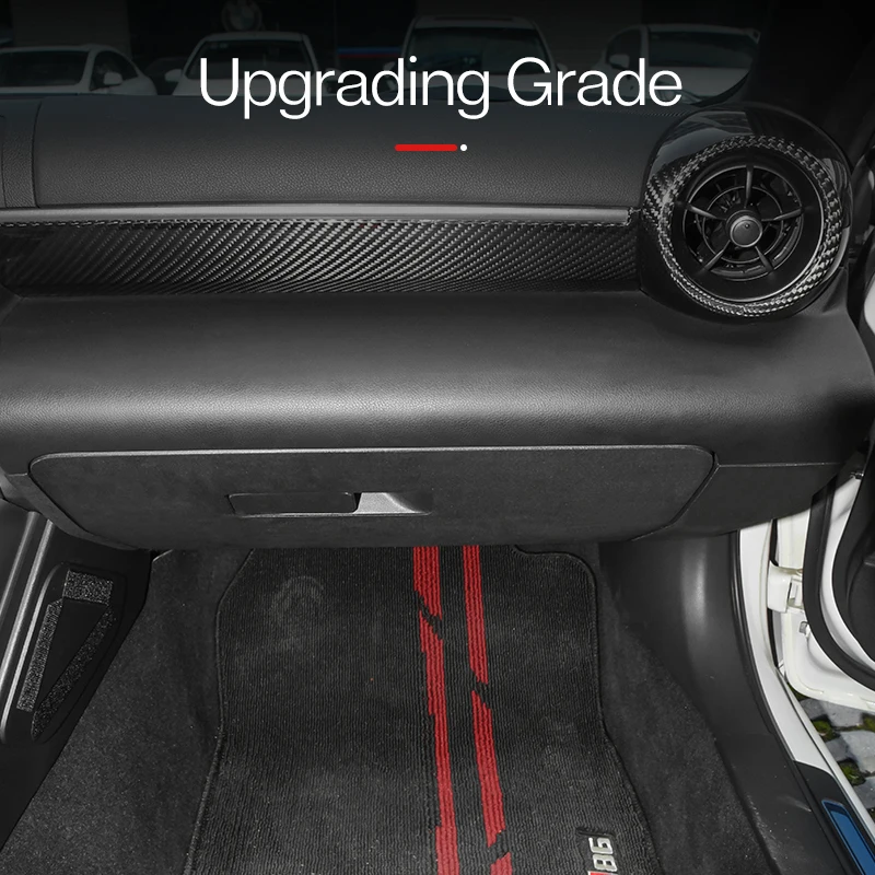 for Toyota GR86 Subaru BRZ 2022 2023 Compatible with Sticker Front Passenger Console Storage Box Panel Trim Strip Accessories