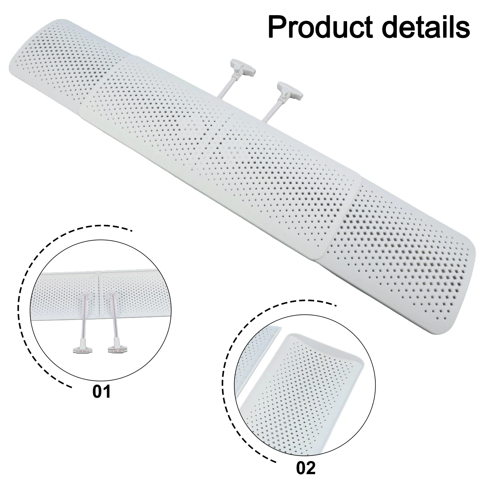 Sleek Design Adjustable AC Vent Deflector Compatible with Multiple Systems to Improve Your Home\\\'s Comfort Level