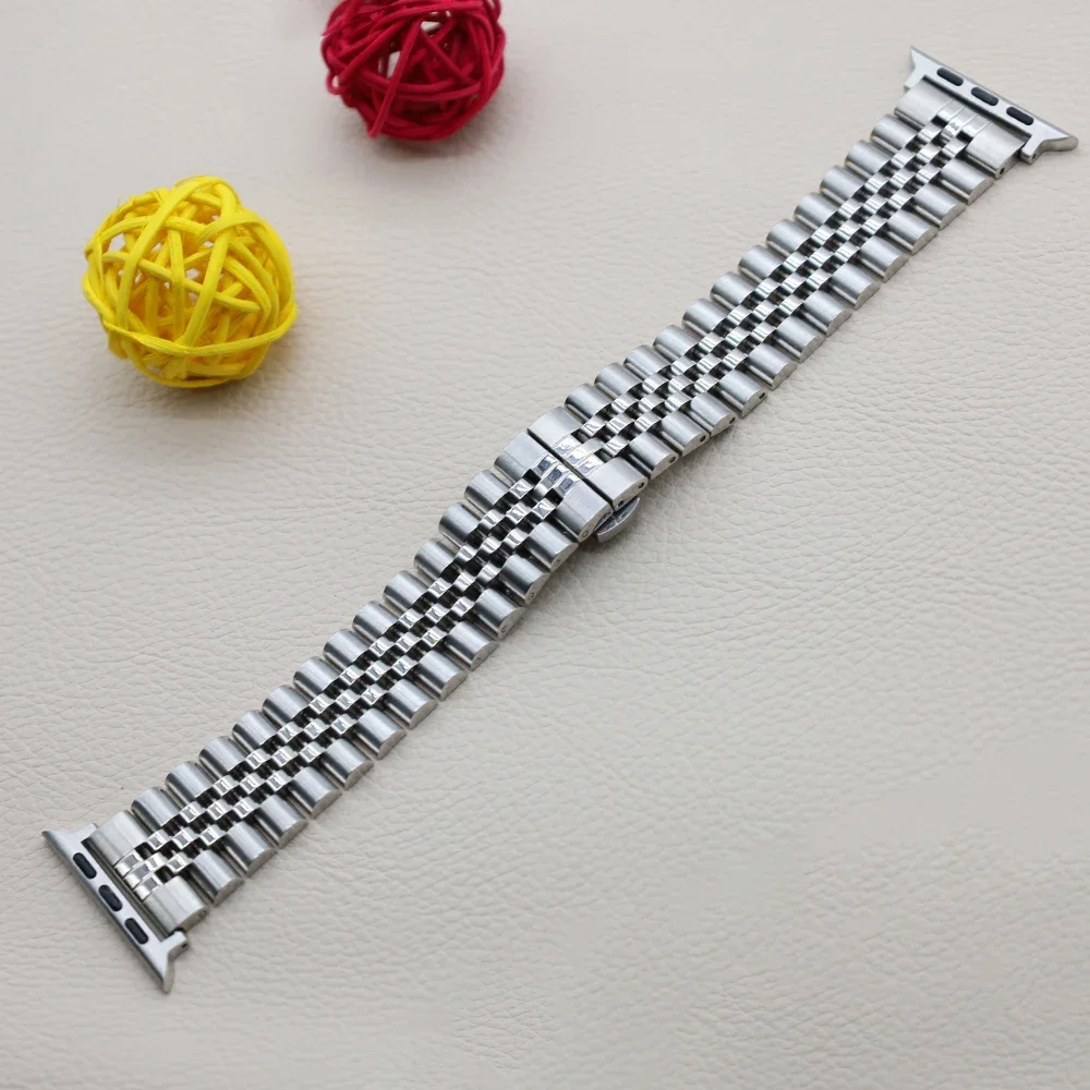 Para Apple watch Ultra/2 49mm 9 8 7 45mm 41mm correa de Metal pulsera de alta gama de acero inoxidable para iWatch 6 5 4 3 SE 44mm 42mm 40mm