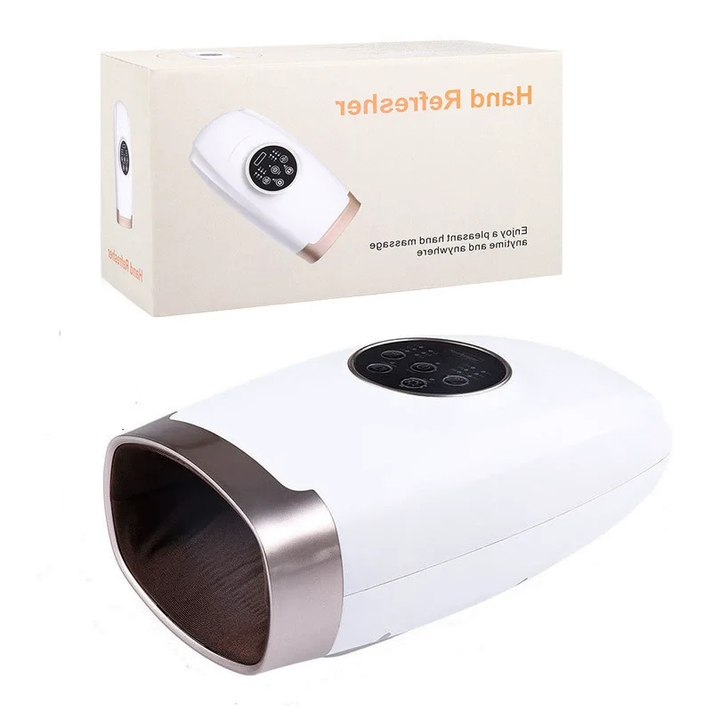 

Heating Electric Therapy Hand Massager Vibrating Acupressure Wearable for Palm and Wrist Treatment